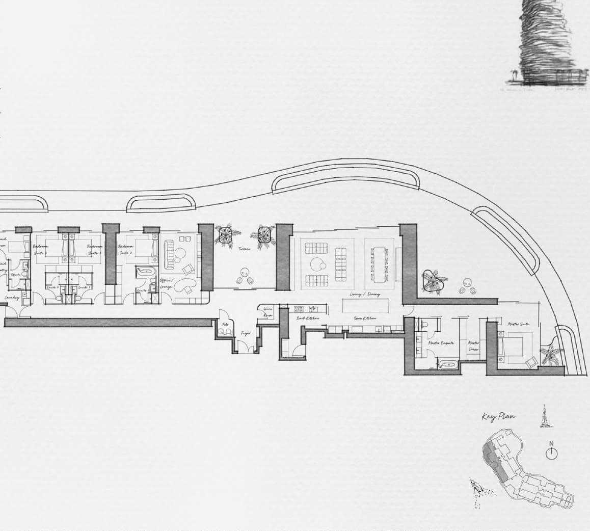 4 Bedrooms floor plan